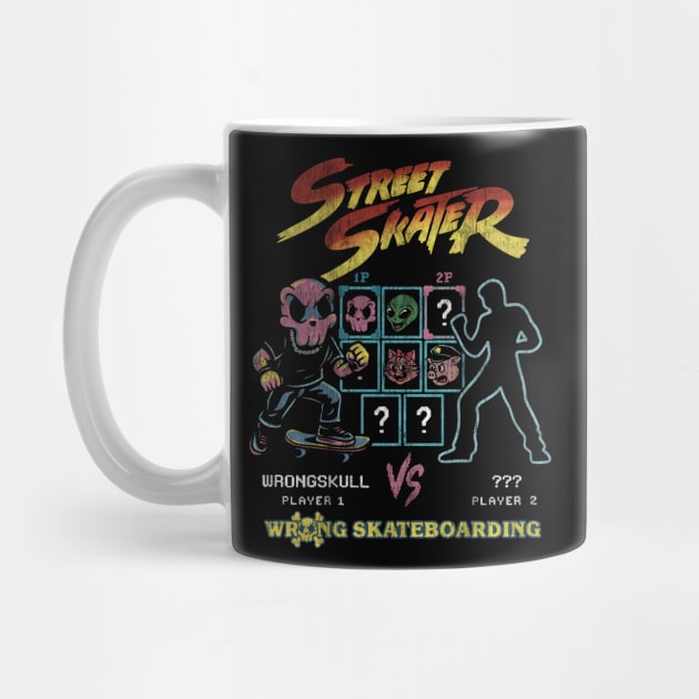 Street Skater – Wrongskull Arcade Battle by Wrongteeshirt